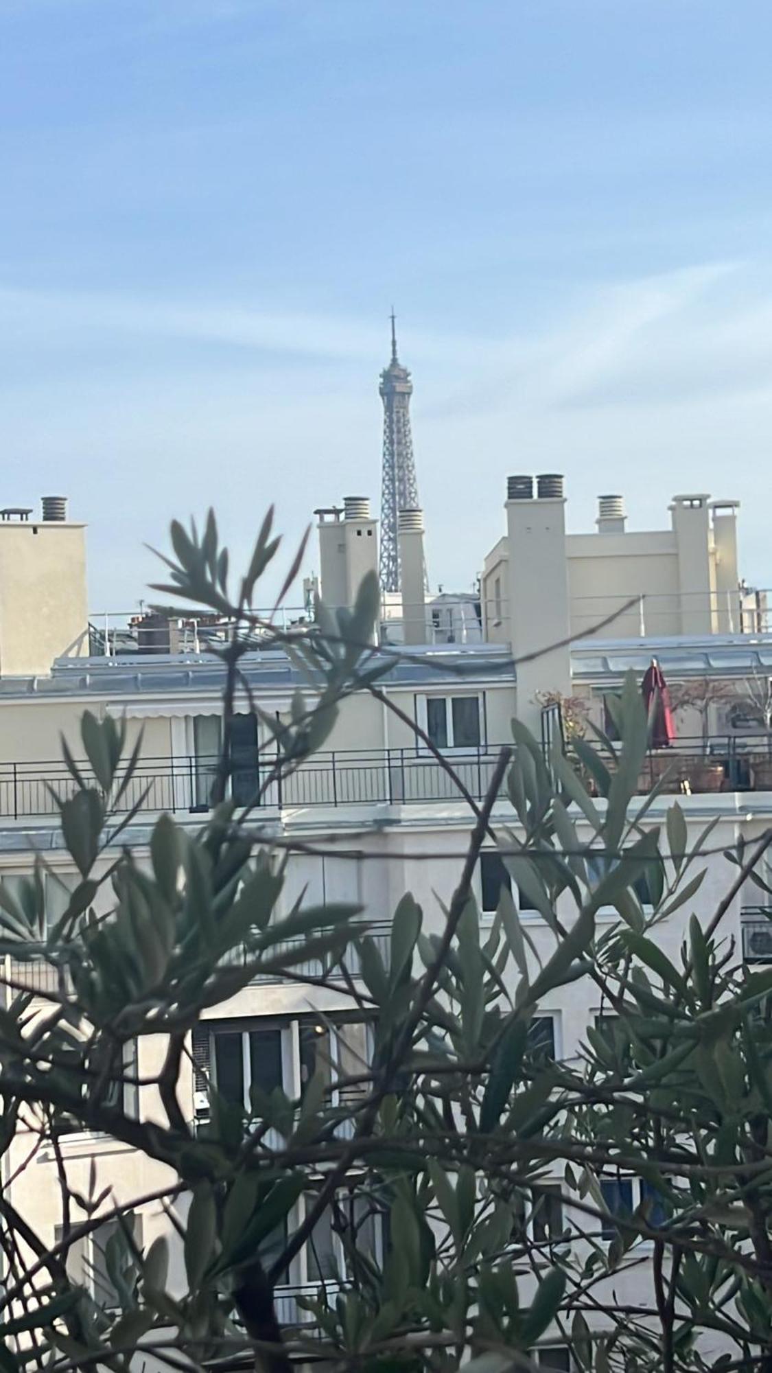 Appart Terrasse Vue Tour Eiffel Párizs Kültér fotó
